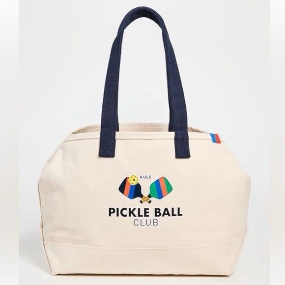 Kule Pickle Ball Club Cotton Canvas Tote Bag - Medium Size - Made in USA